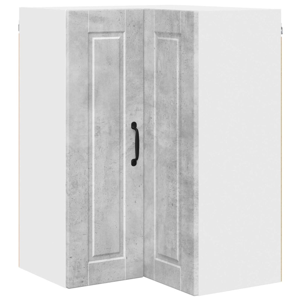 Mobile angolare per parete PORTO Grigio cemento 57 x 57 x 80 cm