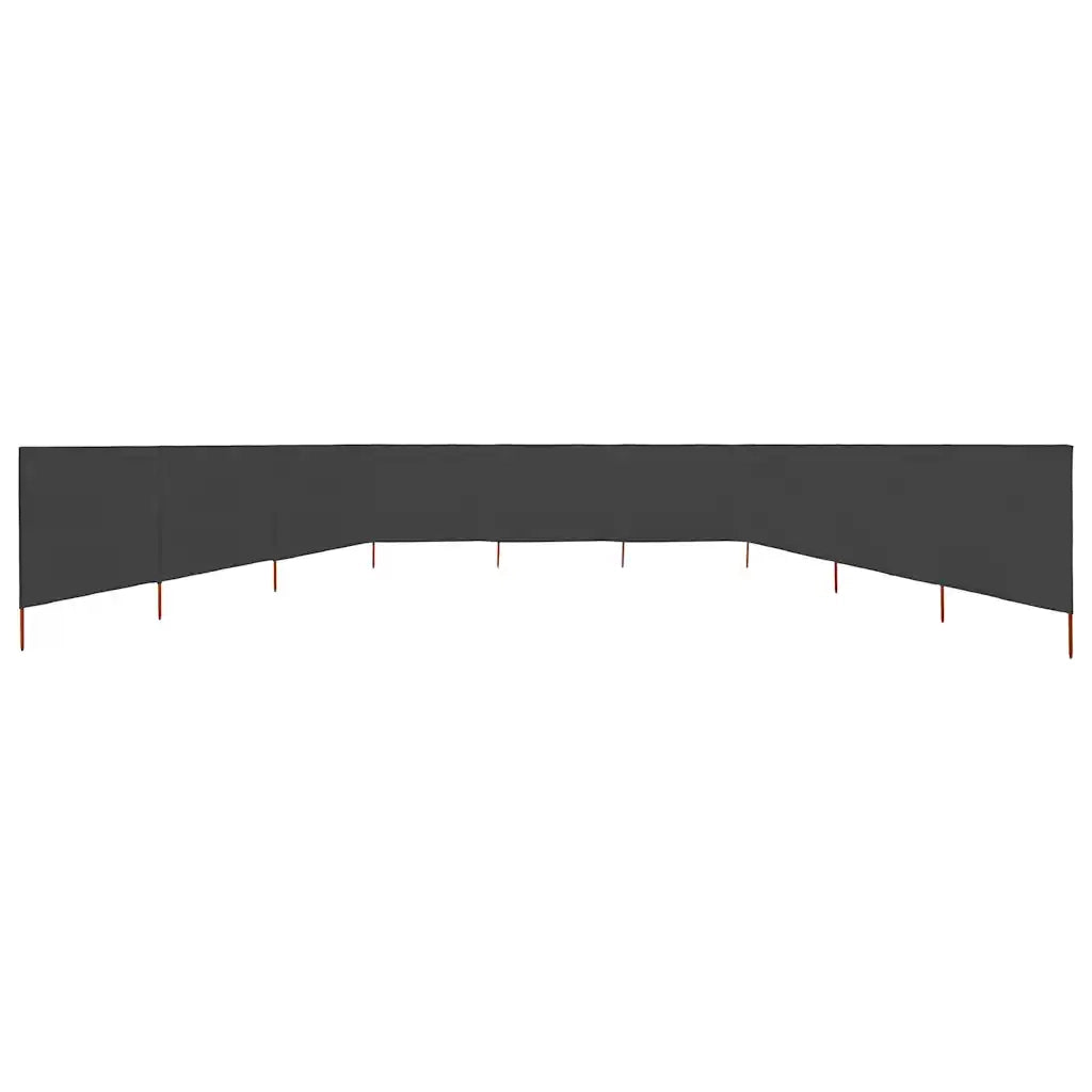 Paravento a 9 Pannelli in Tessuto 1200x80 cm Antracite CFW3645460