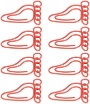 Clip per documenti metallo antiscivolo 50 pezzi - Disegno divertente - Leggero - Sostenibile - Multifunzionale - Clip per documenti
