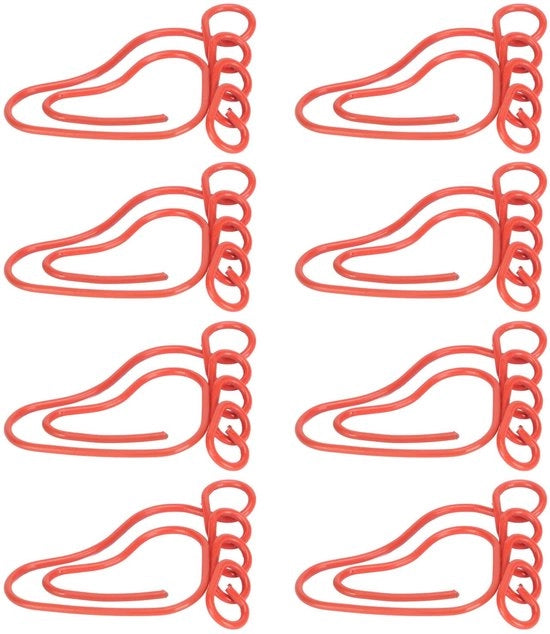 Clip per documenti metallo antiscivolo 50 pezzi - Disegno divertente - Leggero - Sostenibile - Multifunzionale - Clip per documenti