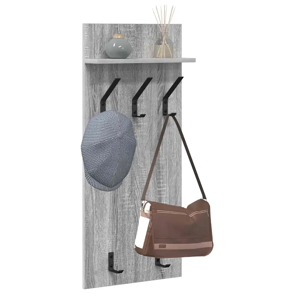 Appendiabiti a muro Grigio Sonoma 40 x 10 x 90 cm CFW6240314