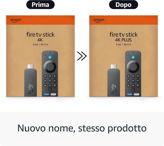 Amazon Fire Tv Stick 4k Plus Con Telecomando Vocale Alexa (Grafica confezione precedente)