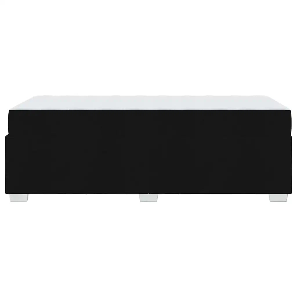 Struttura del letto con materasso Nero 80 x 200 cm Tessuto