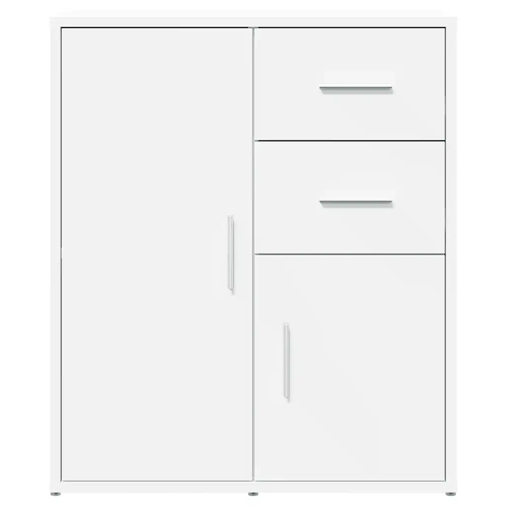 Credenza Bianco 60x31x70 cm in Legno Multistrato