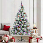 Albero di Natale artificiale Verde e bianco 210 cm 3395194