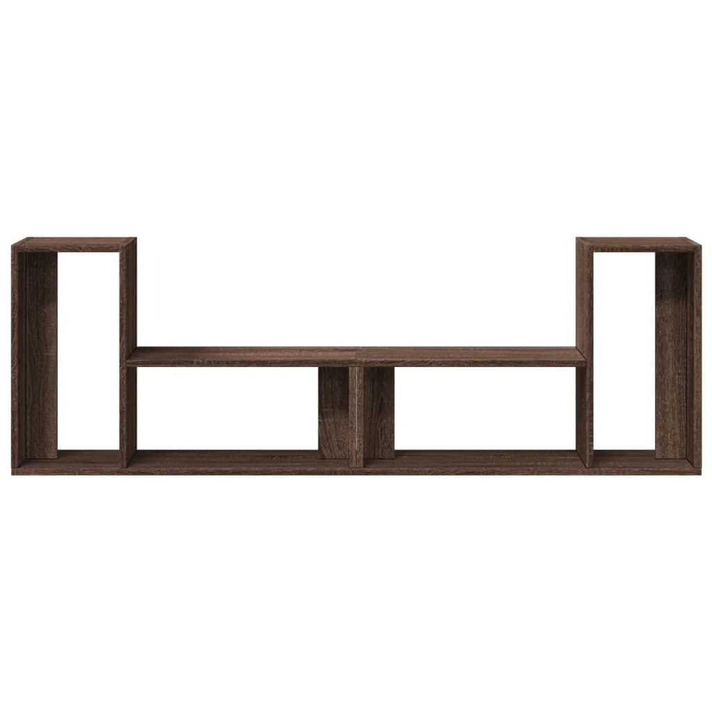 Mobile TV multimediale scaffale TV credenza mobile TV sala da pranzo soggiorno camera da letto 2 pezzi rovere 75 x 30 x 50 cm legno ingegnerizzato marrone 02_0028601