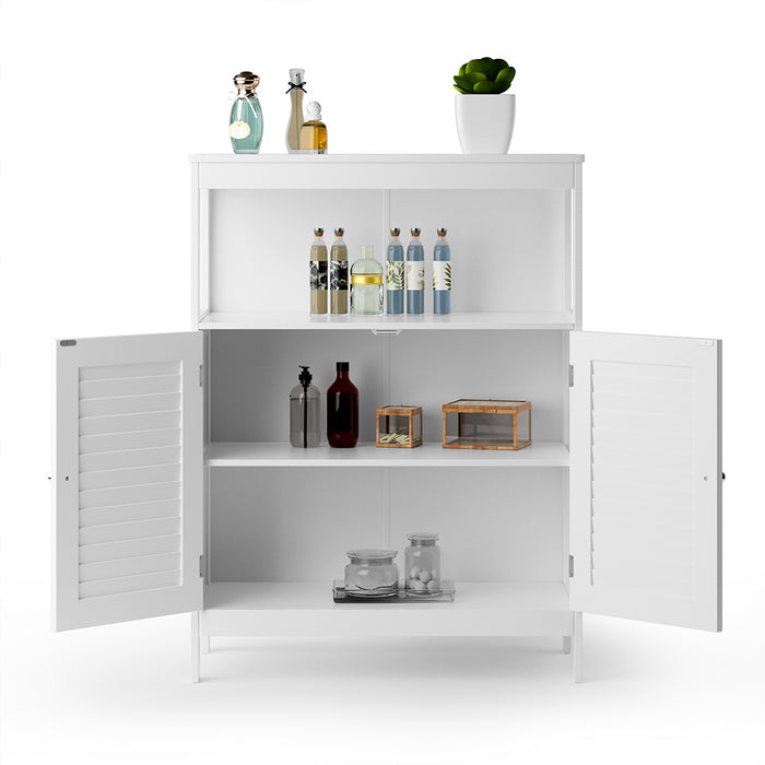 Mobiletto Mobile Armadietto Bagno 2 Ante Arredamento MDF Dimensioni 60x30x80 cm