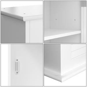 Mobile Mobiletto Bagno Parete Armadio Armadietto Legno Mdf Bianco 40 x 16 x 60cm