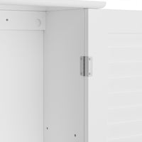 Mobile Mobiletto Bagno Parete Armadio Armadietto Legno Mdf Bianco 40 x 16 x 60cm