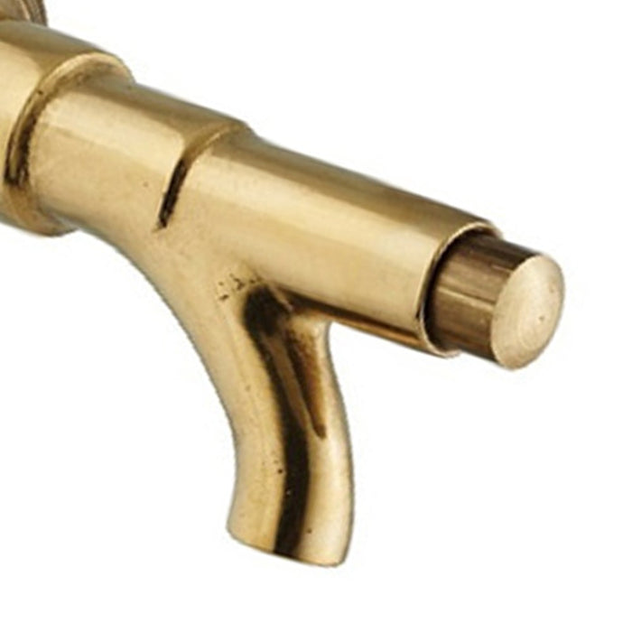 Rubinetto in ottone lucido a pulsante