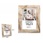 Trade Shop - Cornice Foto Portafoto Quadri Tele Poster 10 X 15 Cm Modello Effetto Marmo 71658 -