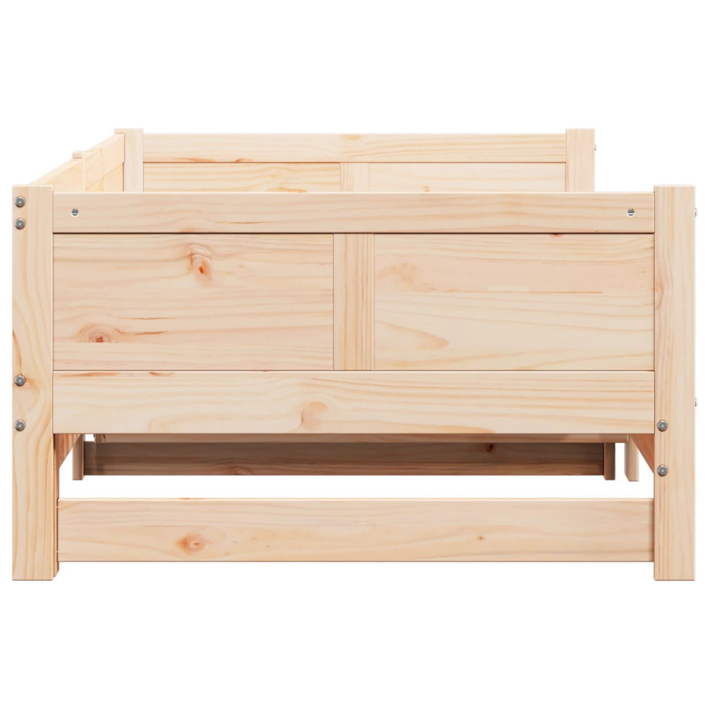 Letto giorno estensibile 90x200 cm in legno massello di pino