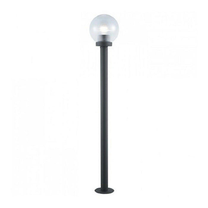 LAMPIONE SERIE GLOBO 4 PZ. IN ALLUMINIO NERO 60W ALTEZZA CM.120