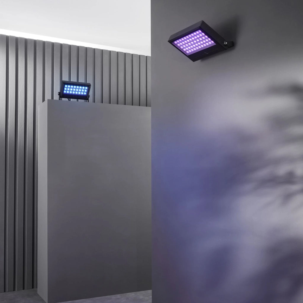 PROIETTORE LED AGILITY DC24V NERO 36W 735LM RGB + 4000K 26 5X5X15 9CM