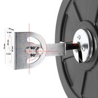 Verkehrsspiegel 80 cm konvex Schwarz