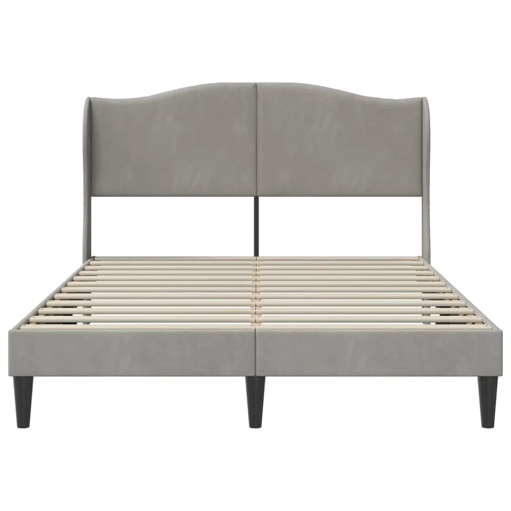 Struttura del letto Grigio Chiaro 140 x 200 cm Velluto 42027923
