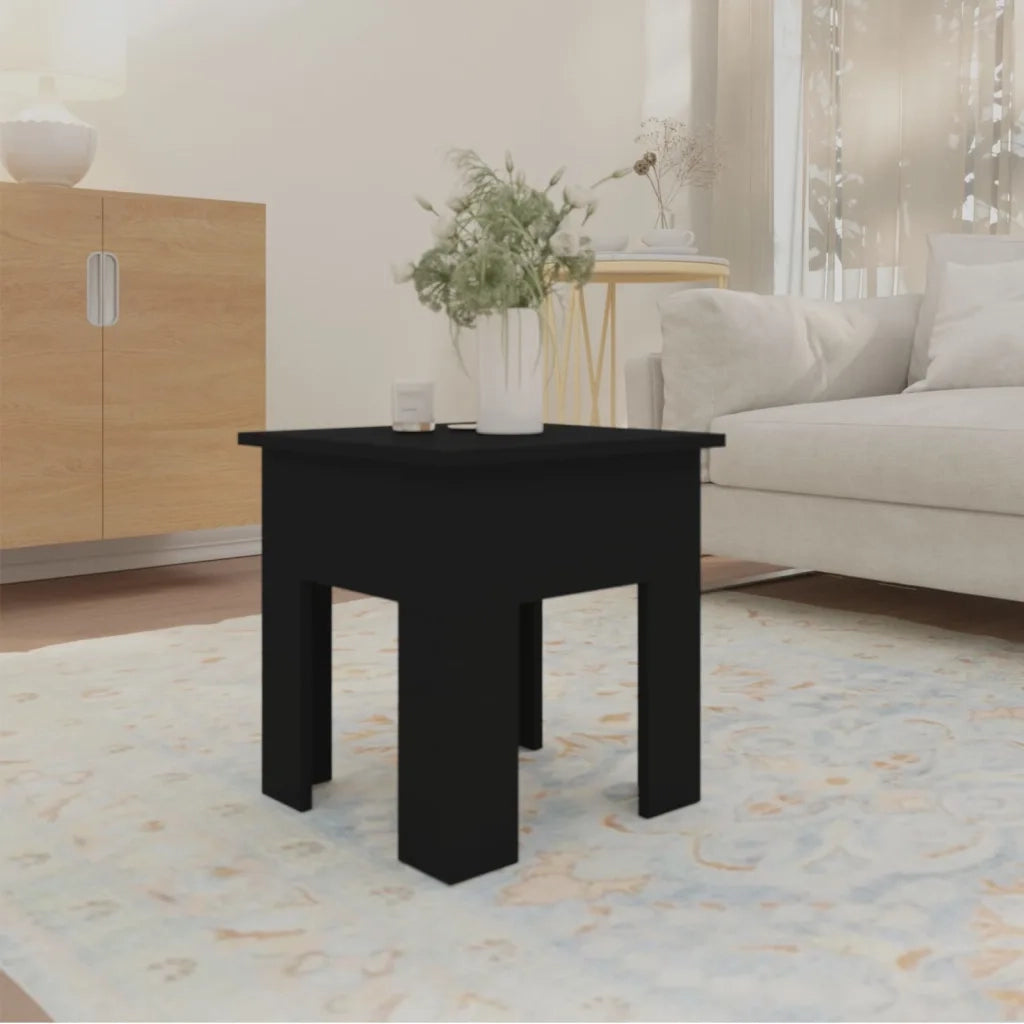 Tavolino da Salotto Nero 40x40x42 cm in Truciolato 810245