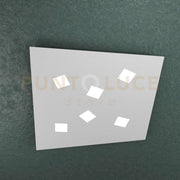 NOTE APPLIQUE PLAFONIERA 6 LUCI ATTACCO GX53 GRIGIO