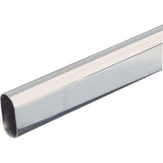 TUBO ARMADIO OVALE CROMATO  ACCIAIO SALDATO MM 30X15 MT 2,1