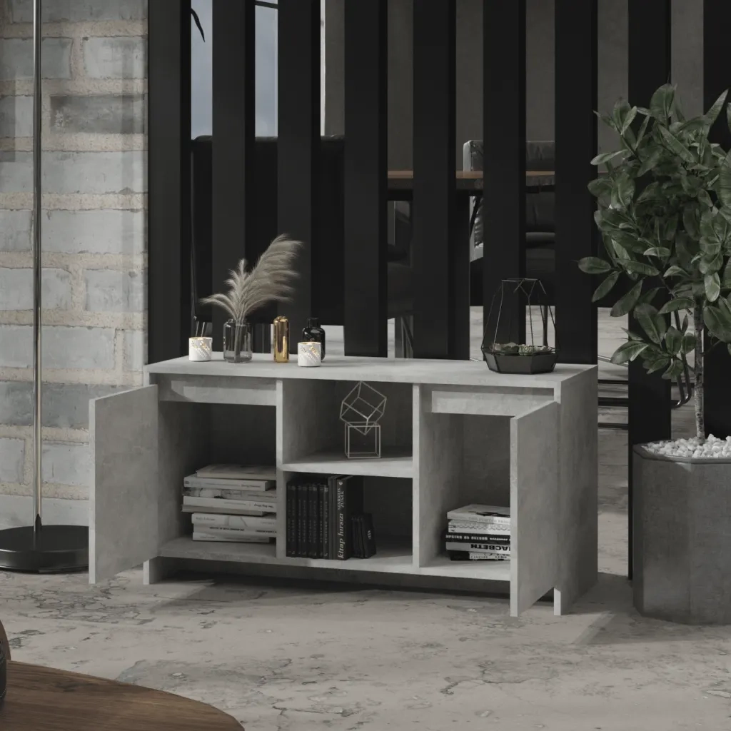 Mobile TV | Armadietto TV | Mobile Porta TV Grigio Cemento 102x37,5x52,5 cm in Truciolato