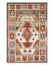 Tappeto arredo casa ANATOLIA KILIM 04 cm.115x175 riproduzione disegno persiano classico in stile vintage. Tappeto lavabile e antiscivolo per ingresso, soggiorno, camera da letto.