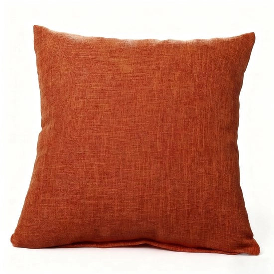 2 copie decorativi cuscini copricuscini - stile rustici di fattoria Boho arredamento di casa - copricuscini di lino spessi - copricuscini quadrati - con chiusura a slitta invisibile - adatto per divano letto, ufficio (45x45 cm)