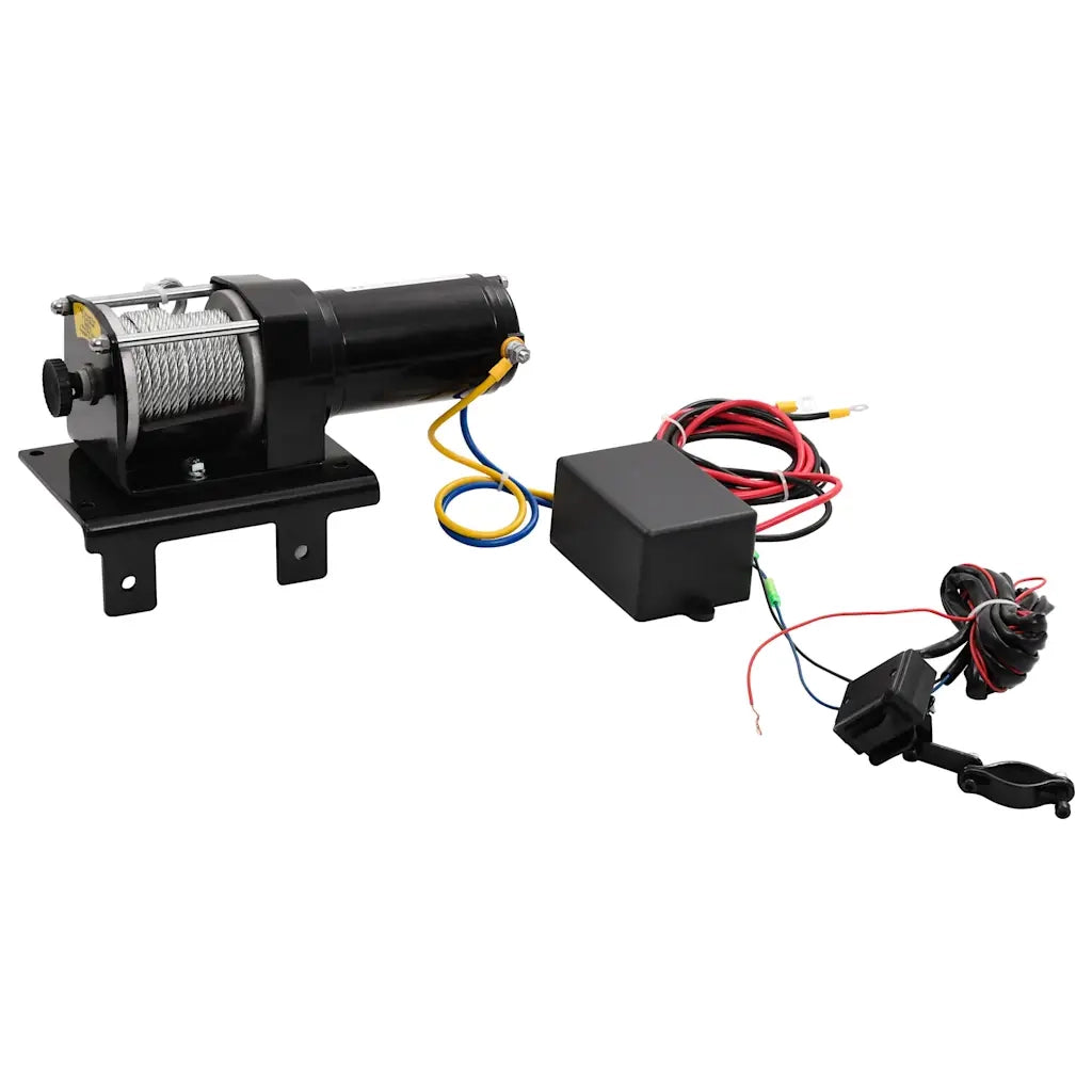Verricello Elettrico 12 V 1360 kg Piastra Rullo Telecomando CFW4054550