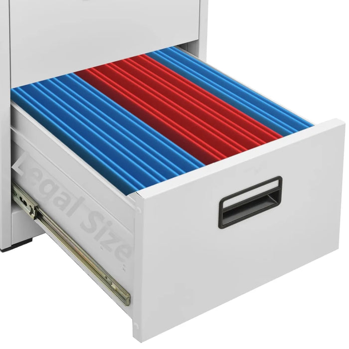 Armadio Classificatore Grigio Chiaro 46x62x164 cm in Acciaio cod mxl 68479