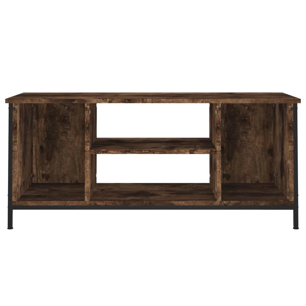 Mobile TV multimediale scaffale TV credenza mobile TV sala da pranzo soggiorno camera da letto rovere affumicato 102 x 35 x 45 cm legno ingegnerizzato marrone 02_0027290