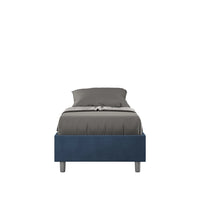 Letto Singolo Sommier 80x200 cm Senza Rete Azelia Blu