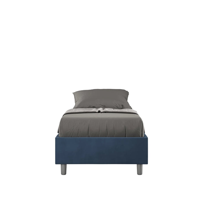 Letto Singolo Sommier 80x200 cm Senza Rete Azelia Blu