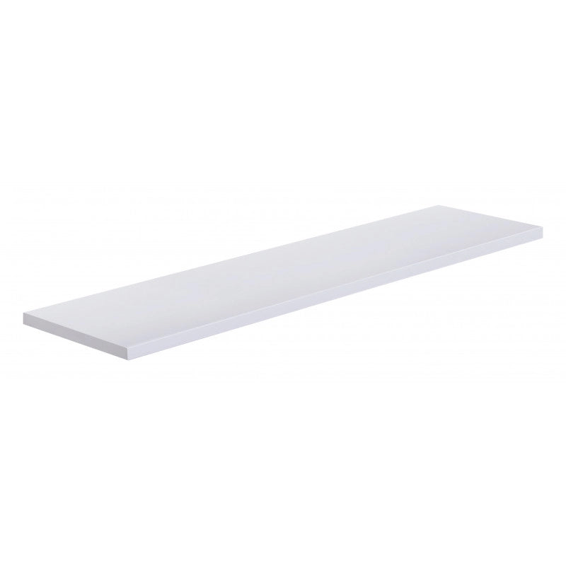 Mensola da Muro, Scaffale Legno, Mensola da Parete, Bianco, 96x23,7x2,3 cm - Smart