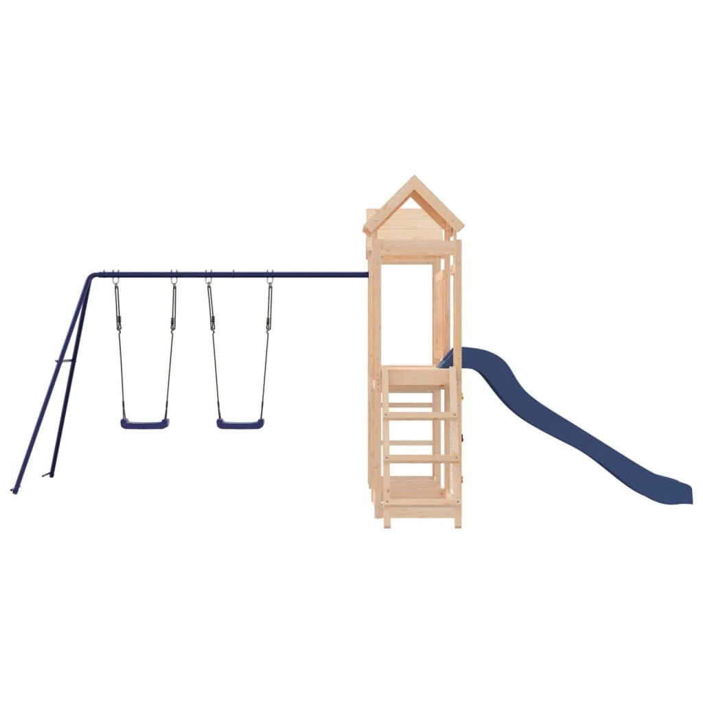 Altalene per parco giochi all'aperto scivolo altalene robuste giochi da giardino 505 x 332 x 214 cm legno di pino massiccio 02_0004733