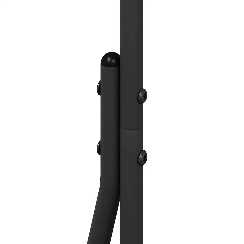 vidaXL Stendibiancheria Nero 62 x 48 x 158 cm Acciaio