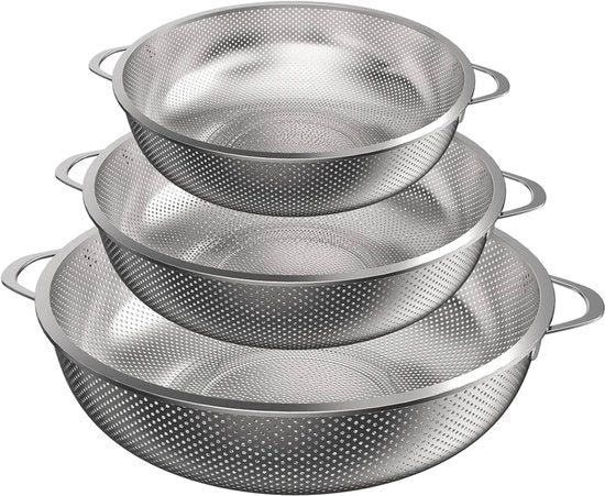 Kit di preparazione pastasciutta, 3 pezzi, composto da una spremifrutta con manico e una cucchiaio per pastasciutta, adatto per frutta e riso.