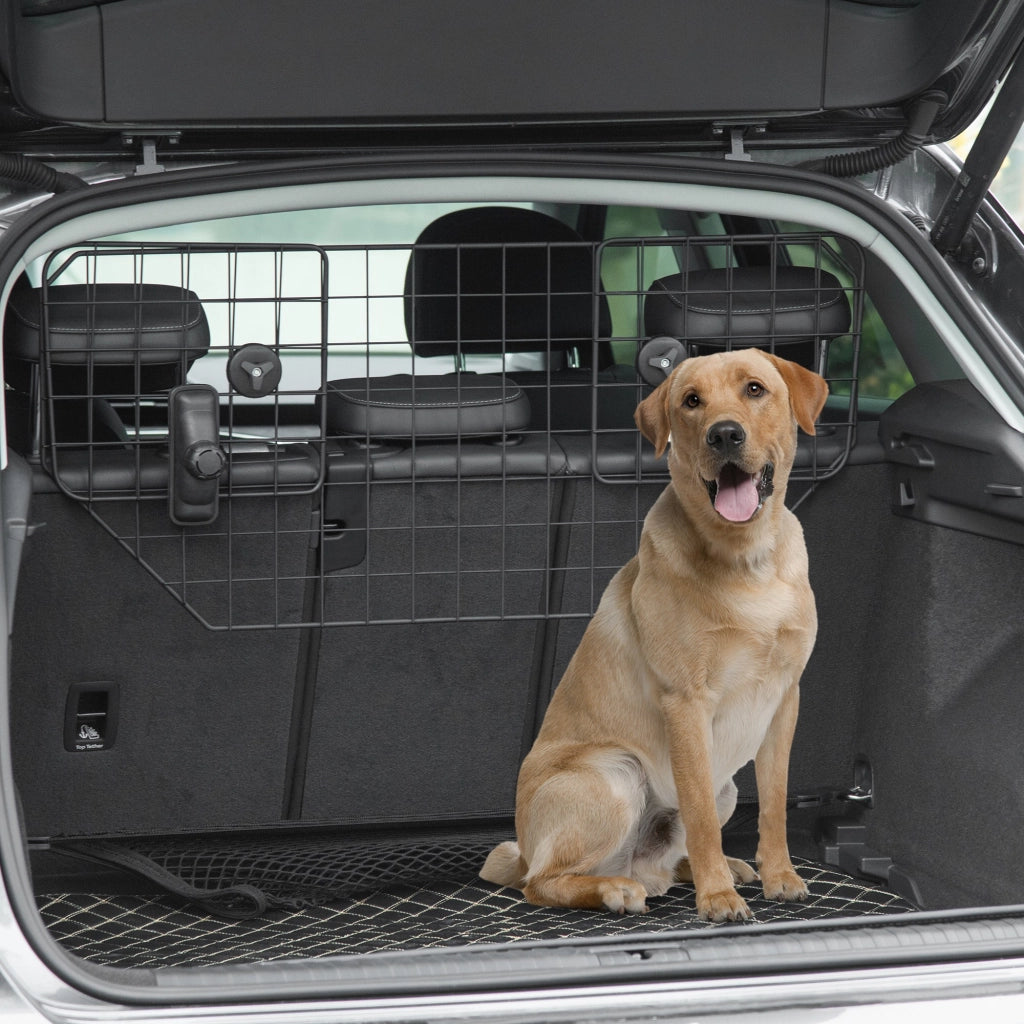Barriera Protettiva Auto per Cani ¨C zephmum ¨C 90-120x40,5 cm Nero