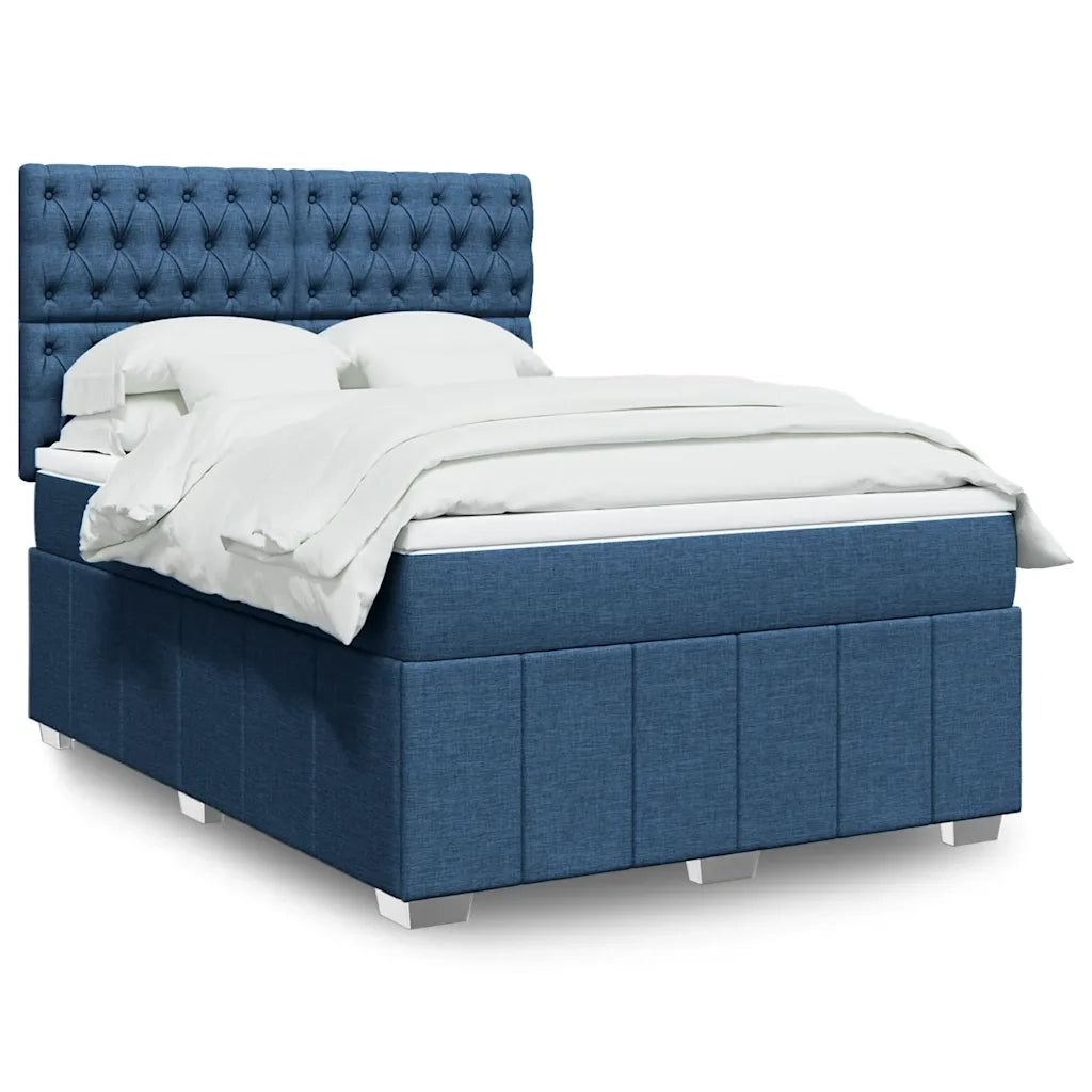 Giroletto a Molle con Materasso Blu 140x190 cm in Tessuto 3291676