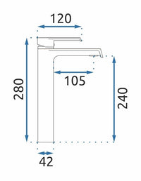 Rubinetto Da Lavabo Rea Hass Chrom High