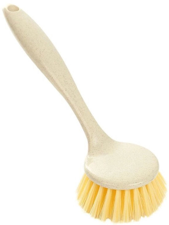 Schrobborstel Multifunzionale per Panni - Ergonomico e Resistente - Manico Lungo - Panno per la Cucina e il Lavello