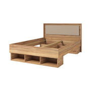 Letto VOX 140 x 200 cm con 3 nicchie e spazi per cassetti - Senza rete