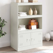 Credenza-Buffet-Armadio da cucina Bianca 67x39x107 cm in Acciaio 399201