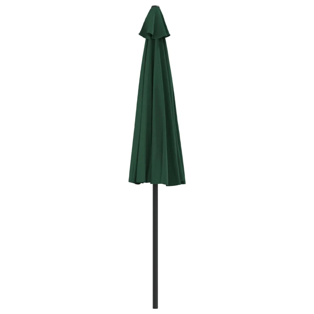 Ombrellone da balcone con palo in alluminio 270 x 135 cm metà verde 02_0008308