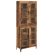 Credenza | Madia | Buffet da pranzo | Armadio da pranzo Legno vecchio 69,5 x 34 x 180 cm Legno multistrato