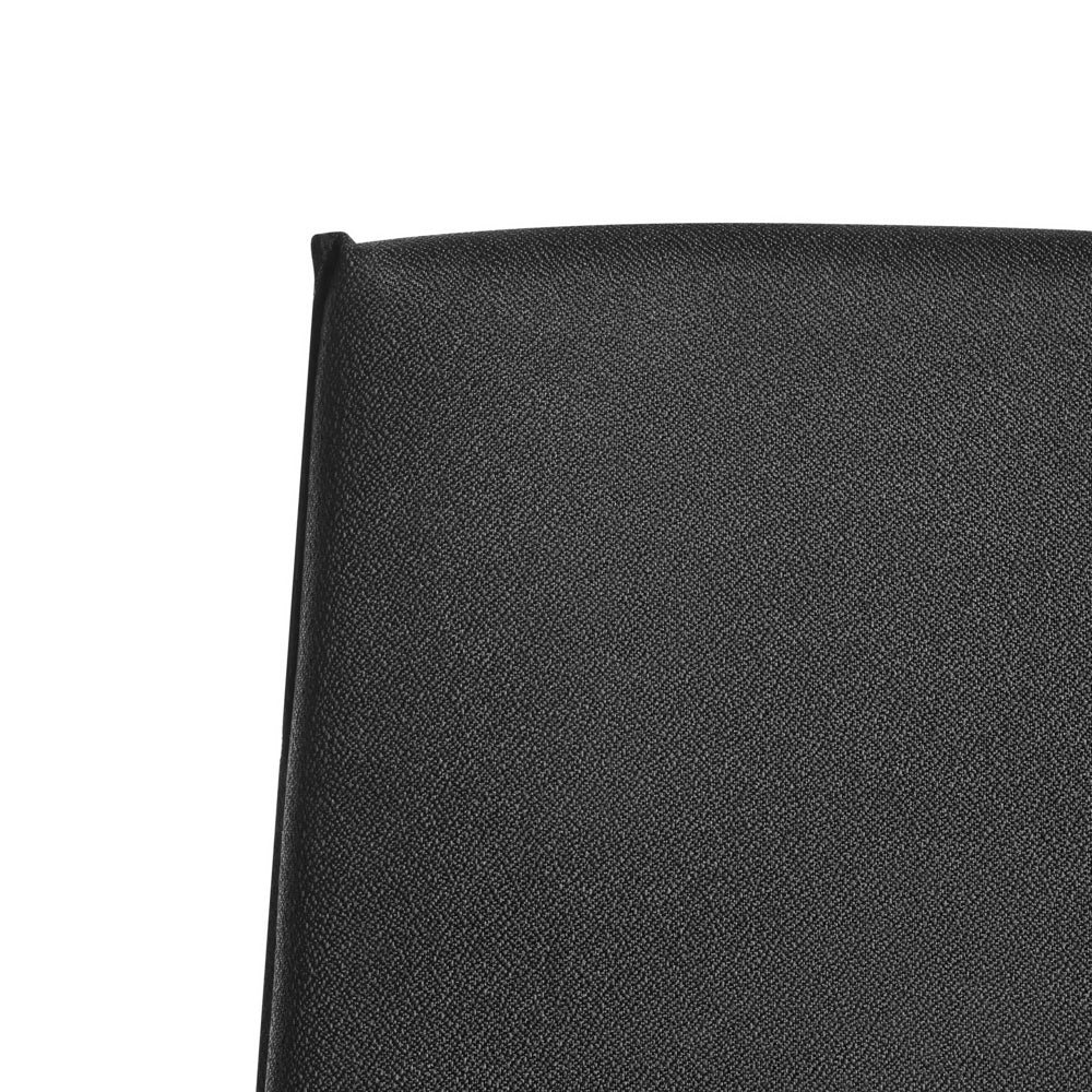 Sedia da ufficio in tessuto nero imbottito girevole per scrivania computer seduta regolabile schienale reclinabile