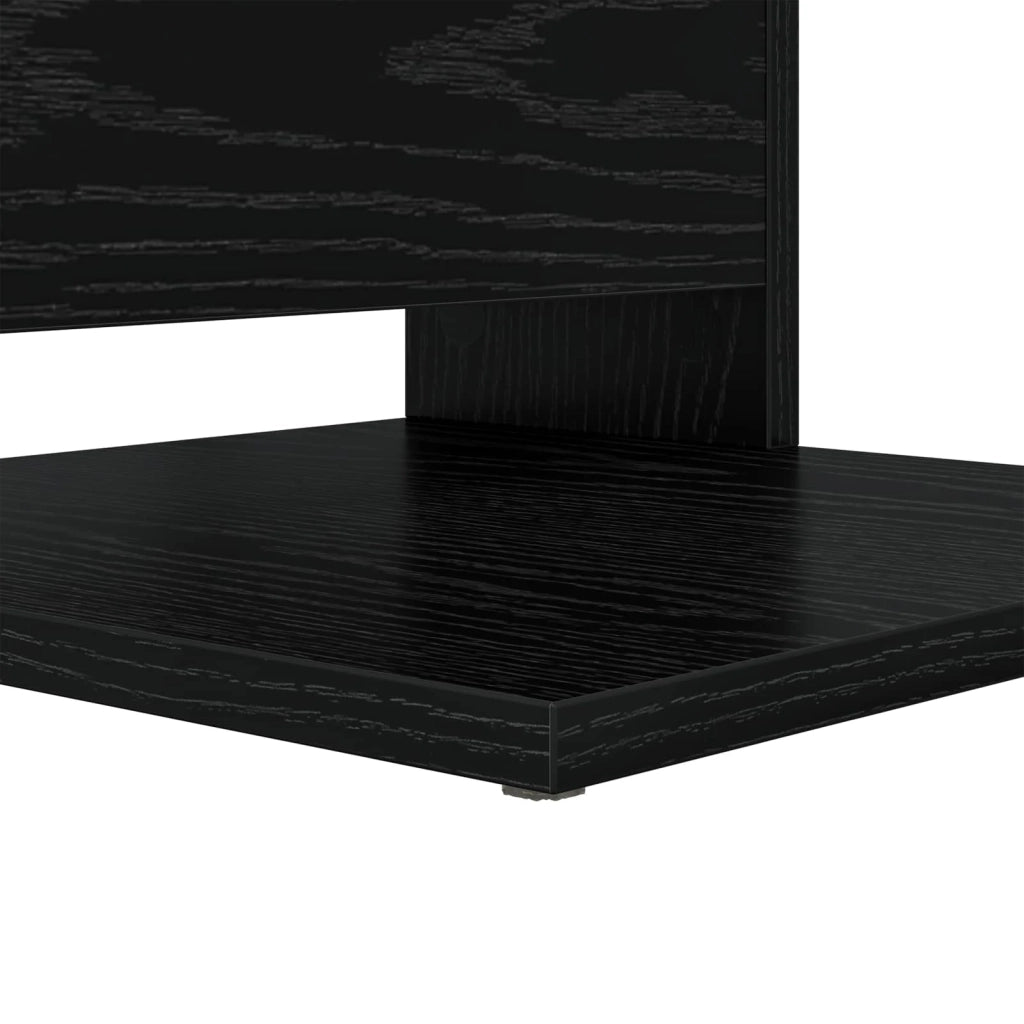 Tavolo laterale Rovere Nero 40 x 35 x 60,5 cm Legno multistrato