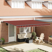 Tenda Retrattile arancione e marrone 450 × 300 cm 3330881