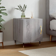 Comodino-Tavolino da notte Grigio Sonoma 40x40x50 cm in Legno Multistrato 739596