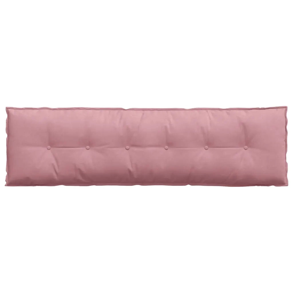 Cuscino per Schiena | Cuscino dorsale Rosa 180 x 50 cm Tessuto in Cords