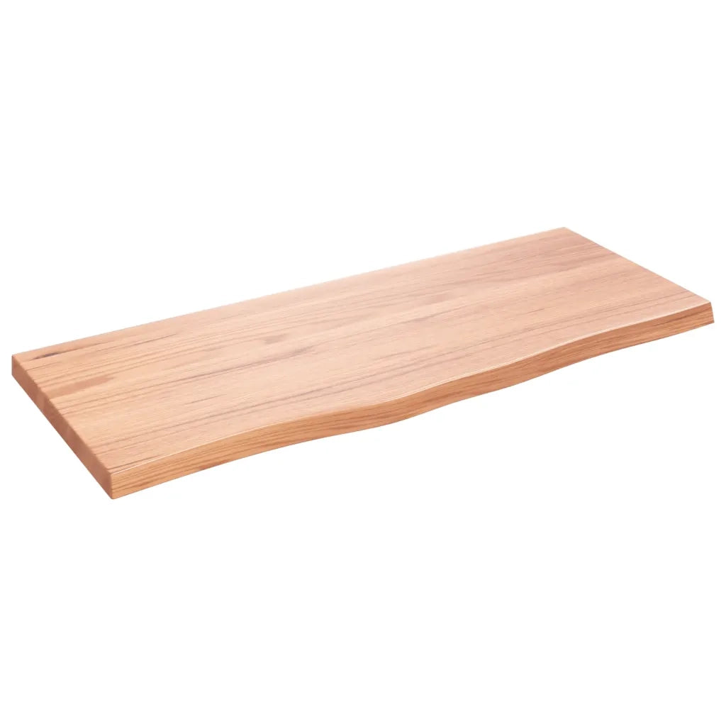 Ripiano Muro Marrone 100x40x(2-4) cm Massello Rovere Trattato 363684