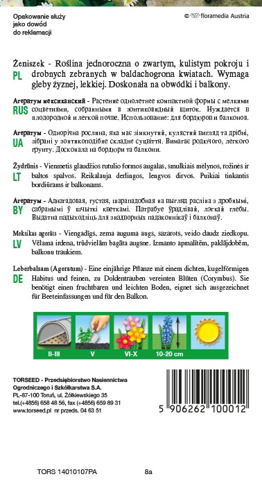 Żeniszek - Ageratum houstonianum blu viola 0,25g